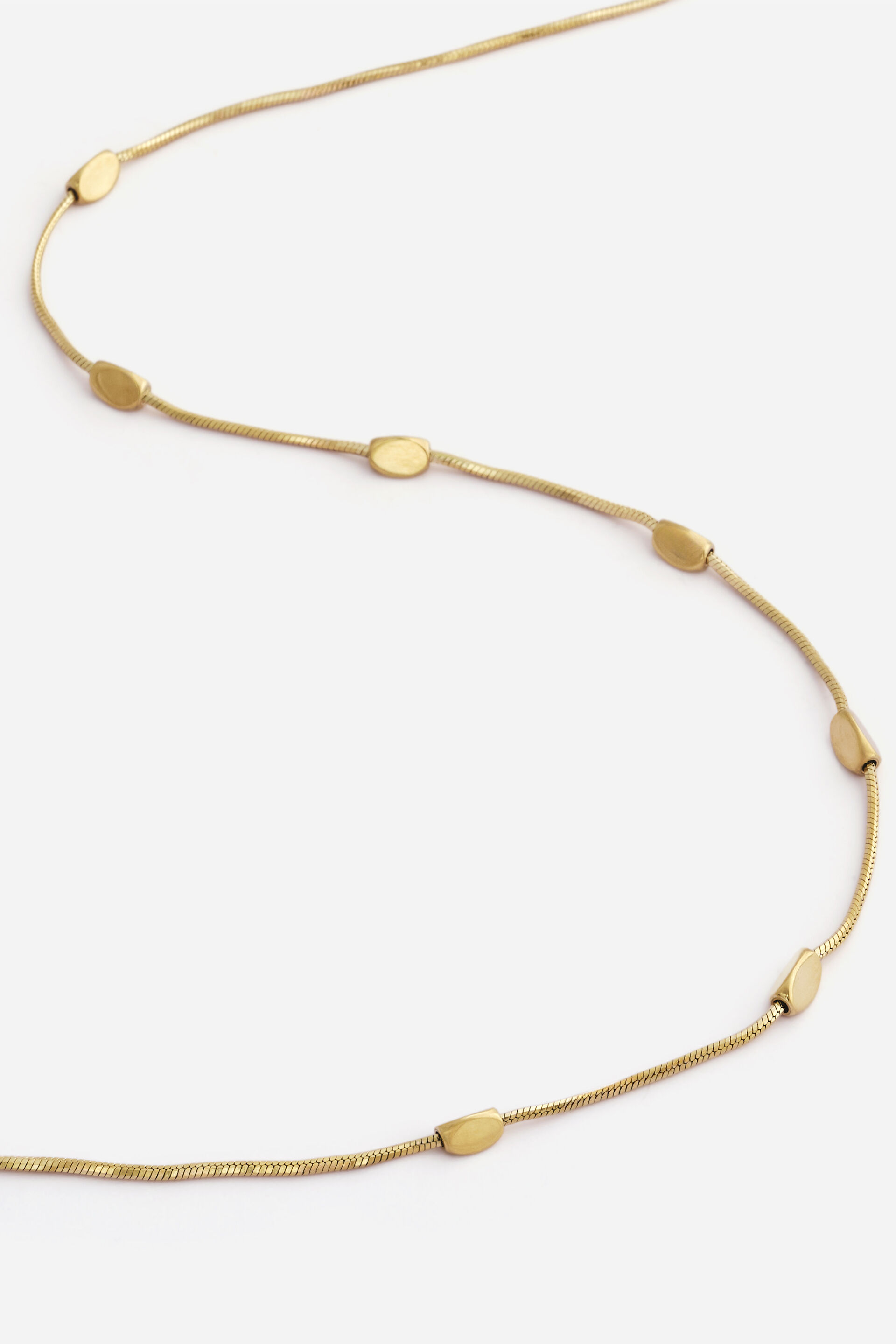 Golden Bar Link Necklace, , image 2